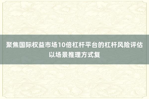 聚焦国际权益市场10倍杠杆平台的杠杆风险评估以场景推理方式复